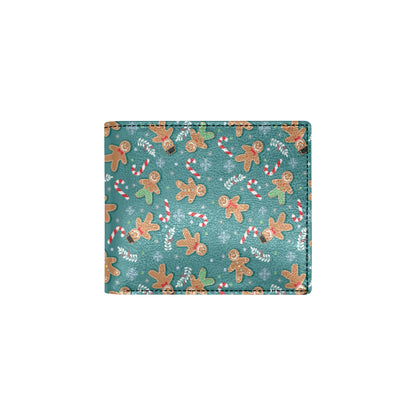 Gingerbread Pattern Print Design 05 Men's ID Card Wallet