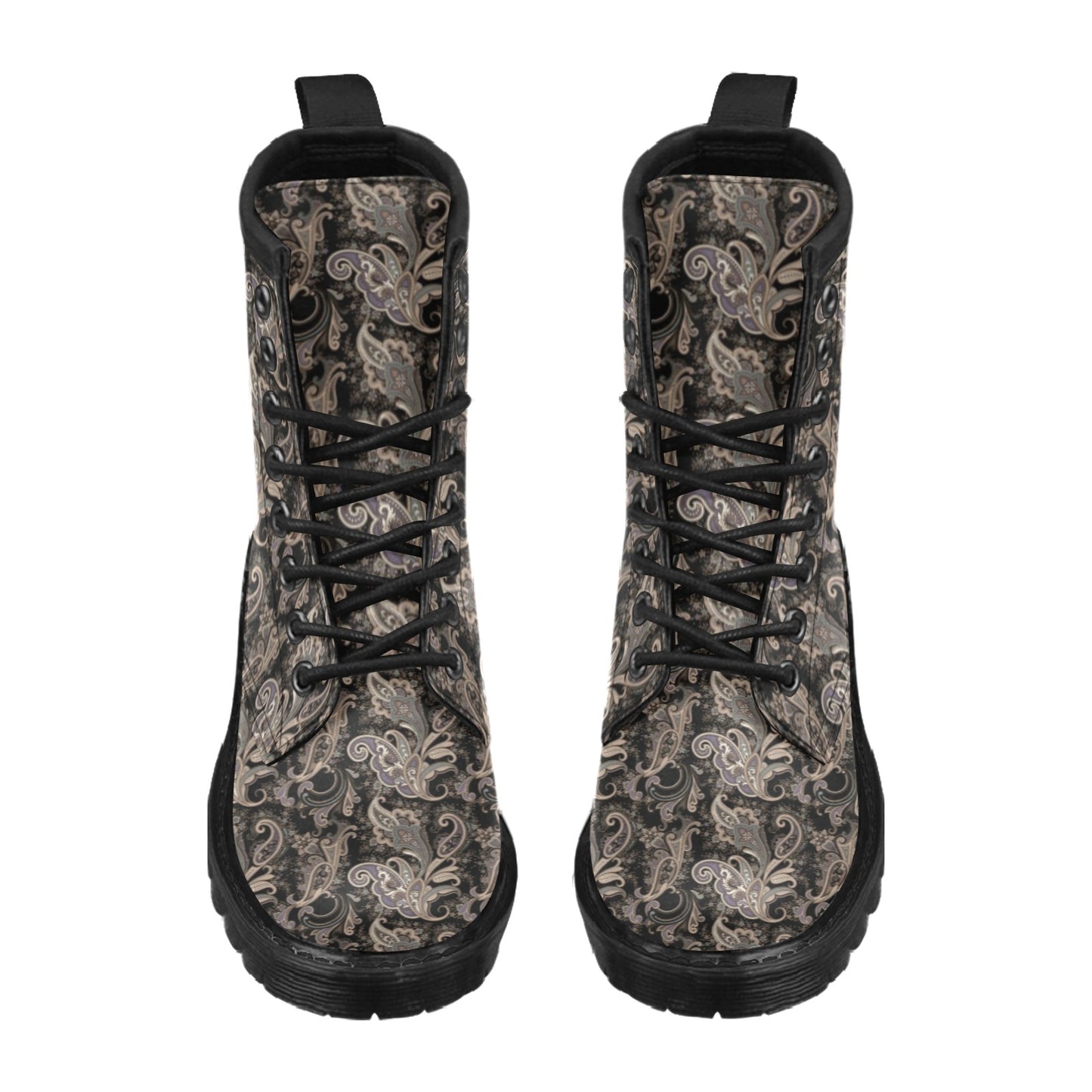 Paisley Mandala Design Print Women's Boots