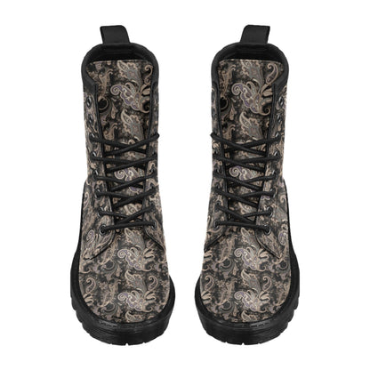 Paisley Mandala Design Print Women's Boots