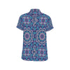 Mandala Pattern Print Design 04 Men's Short Sleeve Button Up Shirt