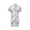 Hibiscus Print Men's Romper