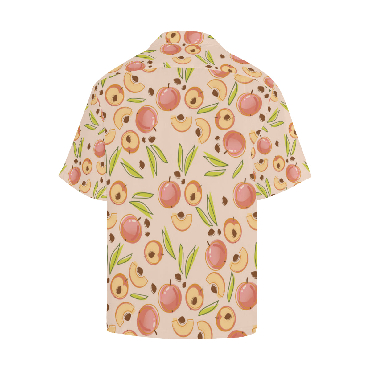 Peach Pattern Print Design A01 Men's Hawaiian Shirt