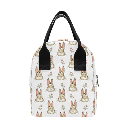 Rabbit Pattern Print Design RB09 Insulated Lunch Bag