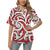 Maori Polynesian Themed Design Print Women's Hawaiian Shirt