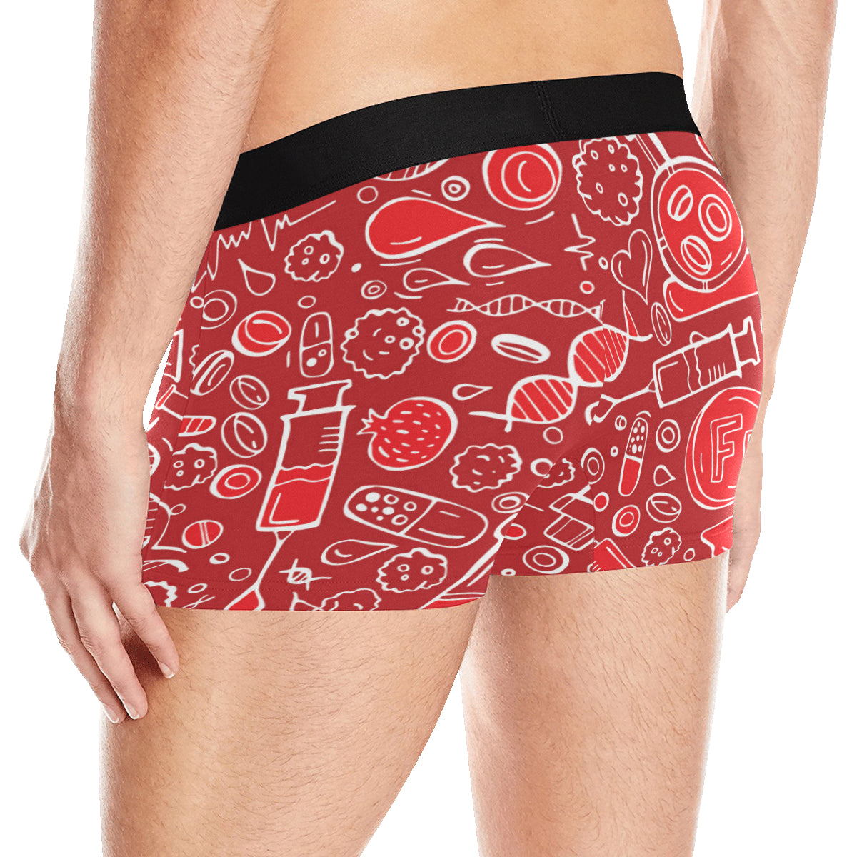 Phlebotomist Pattern Print Design A02 Men's Boxer Briefs