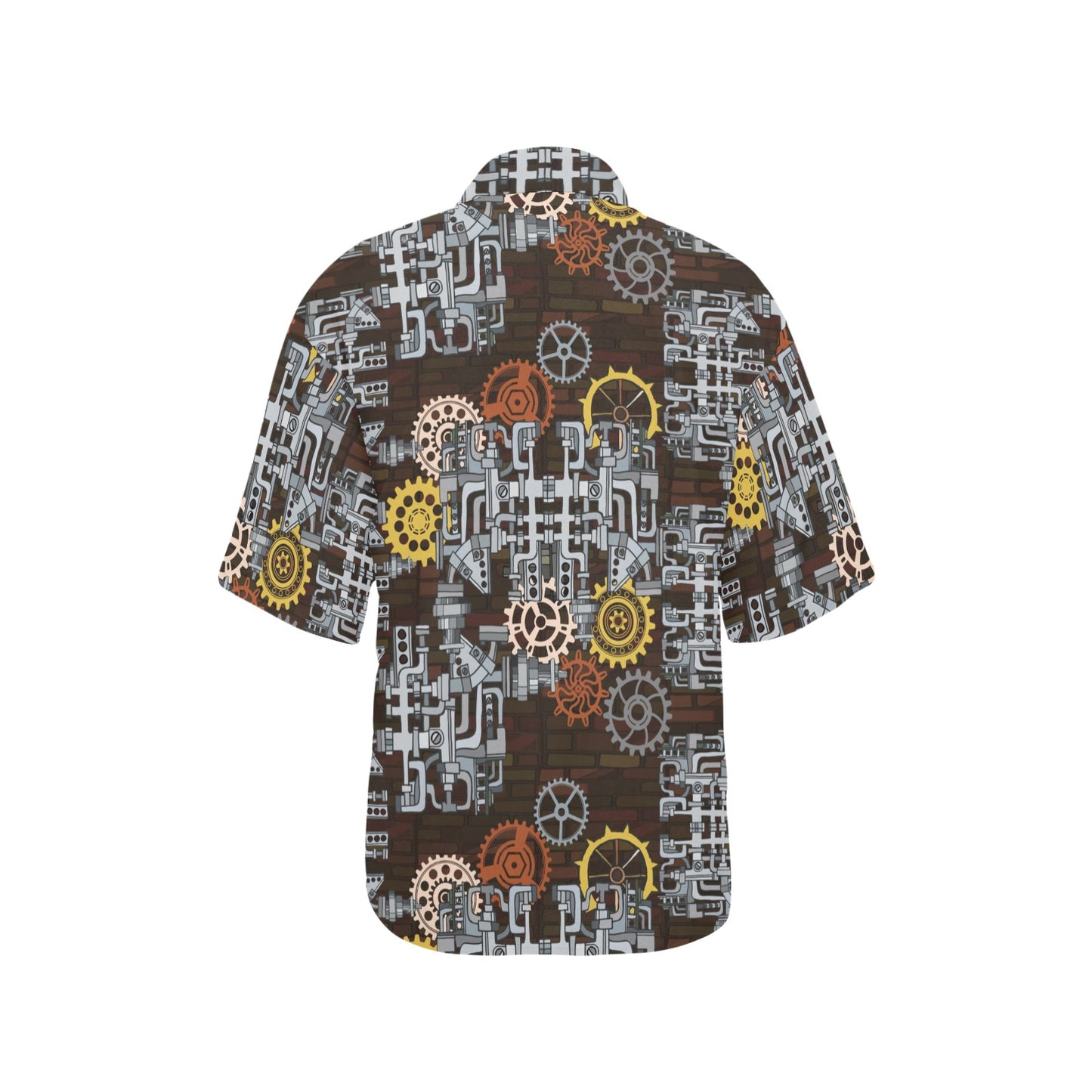 Mechanic Pattern Print Design 04 Women's Hawaiian Shirt