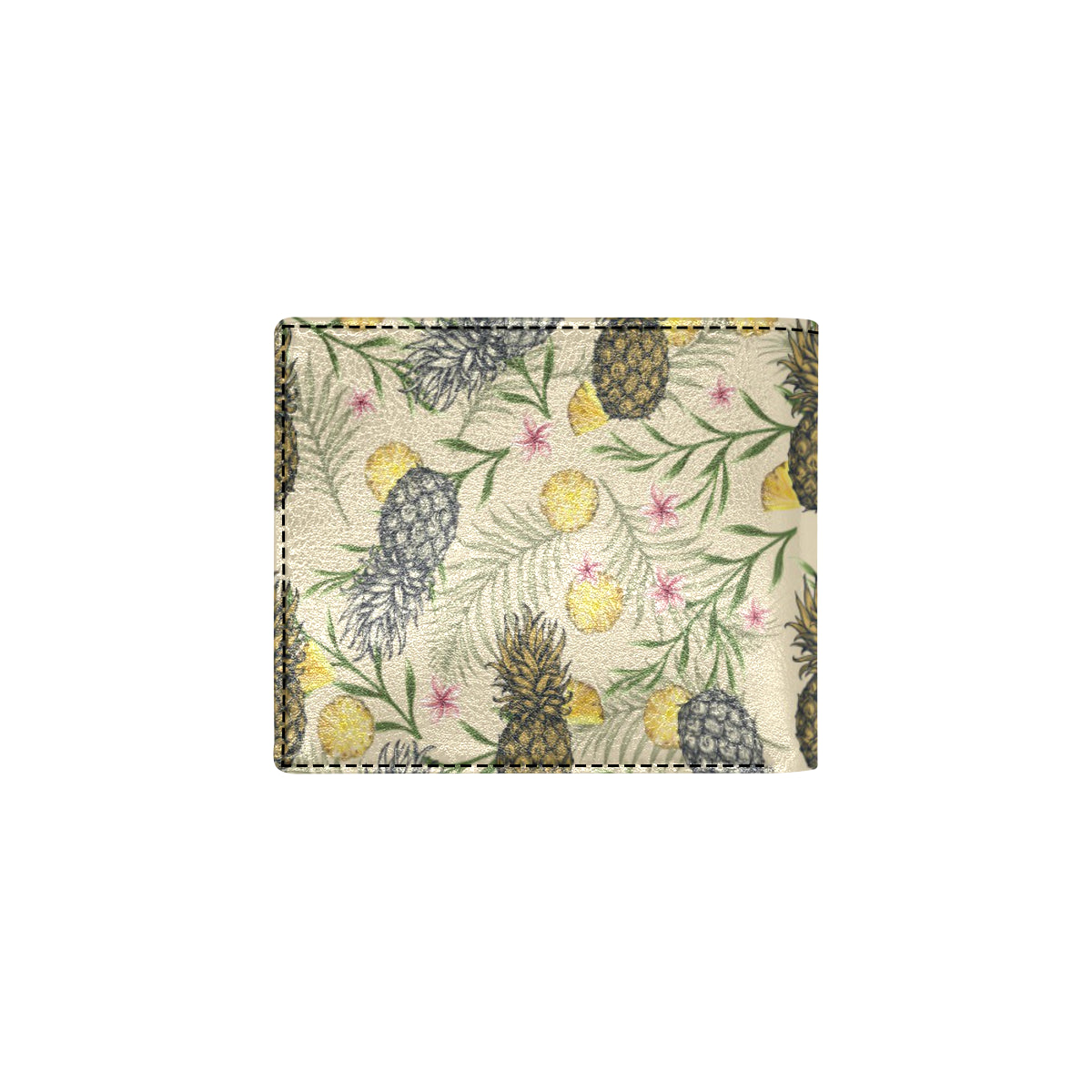 Pineapple Pattern Print Design PP012 Men's ID Card Wallet