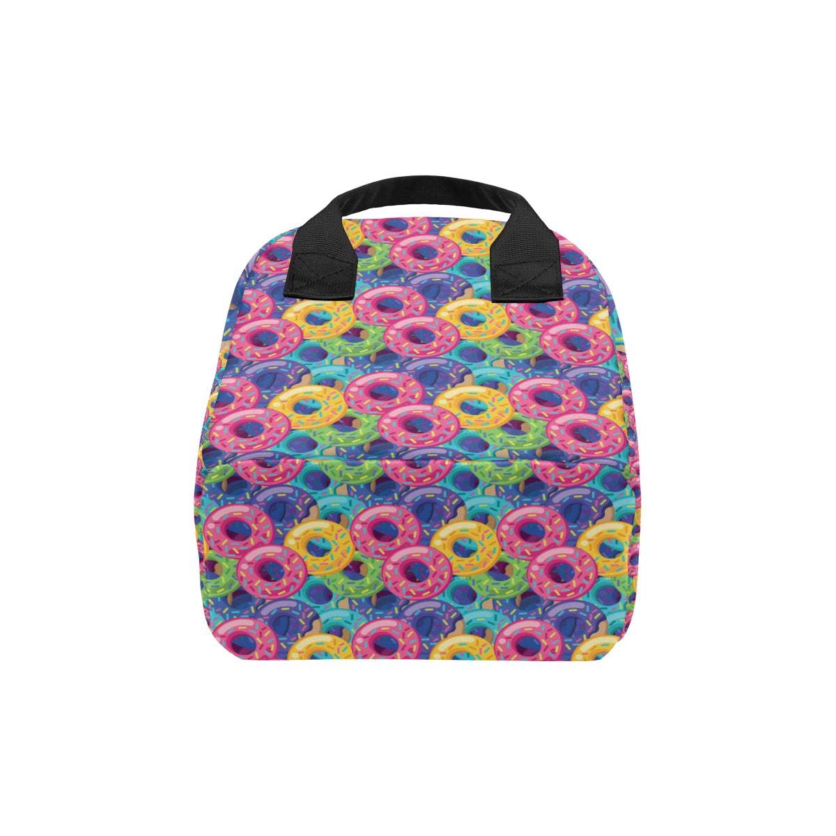 Donut Pattern Print Design DN010 Insulated Lunch Bag