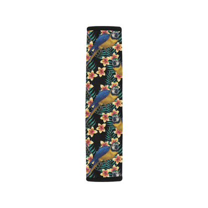 Macaw Pattern Print Design 01 Car Seat Belt Cover