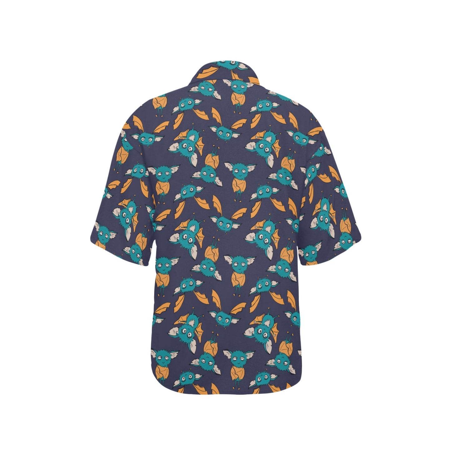 Bat Pattern Print Design 07 Women's Hawaiian Shirt