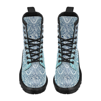 Angel Wings Boho Design Themed Print Women's Boots