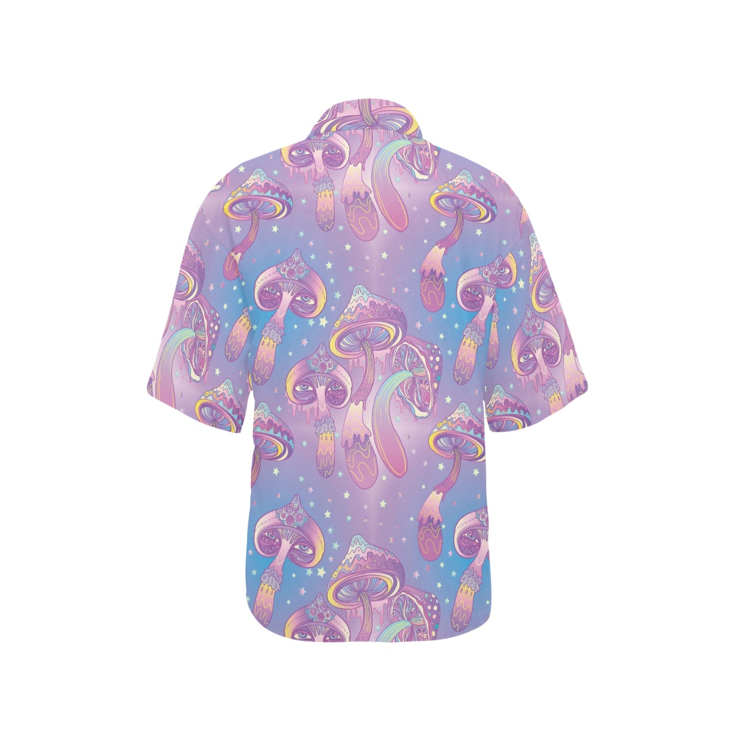 Psychedelic Mushroom Pattern Print Design A01 Women's Hawaiian Shirt
