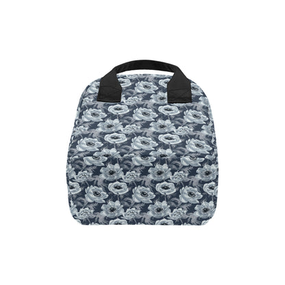 Anemone Pattern Print Design AM09 Insulated Lunch Bag