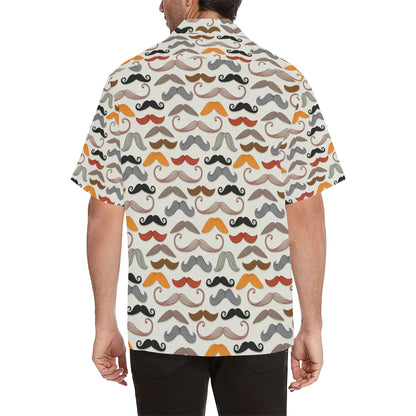 Mustache Pattern Print Design A02 Men's Hawaiian Shirt