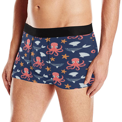 Octopus Pattern Print Design A04 Men's Boxer Briefs