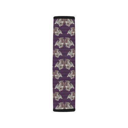 Leopard Pattern Print Design 01 Car Seat Belt Cover