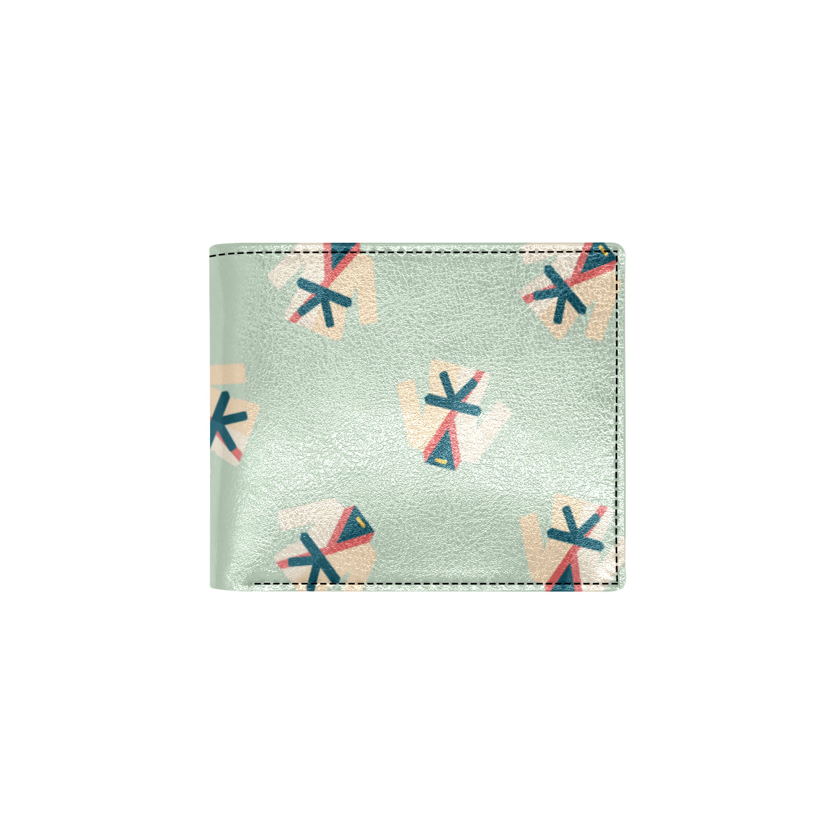 Karate Pattern Print Design 02 Men's ID Card Wallet