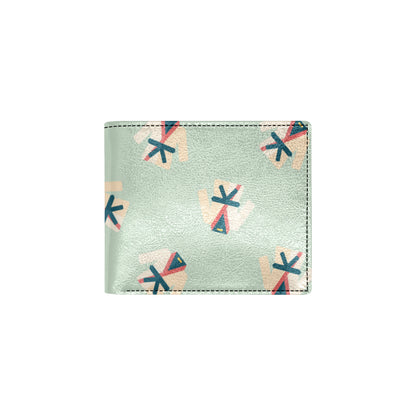 Karate Pattern Print Design 02 Men's ID Card Wallet