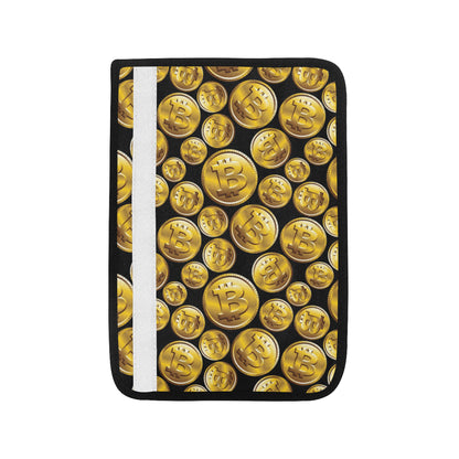 Bitcoin Pattern Print Design DO05 Car Seat Belt Cover