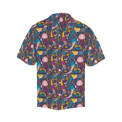 Mermaid Pattern Print Design 08 Men's Hawaiian Shirt