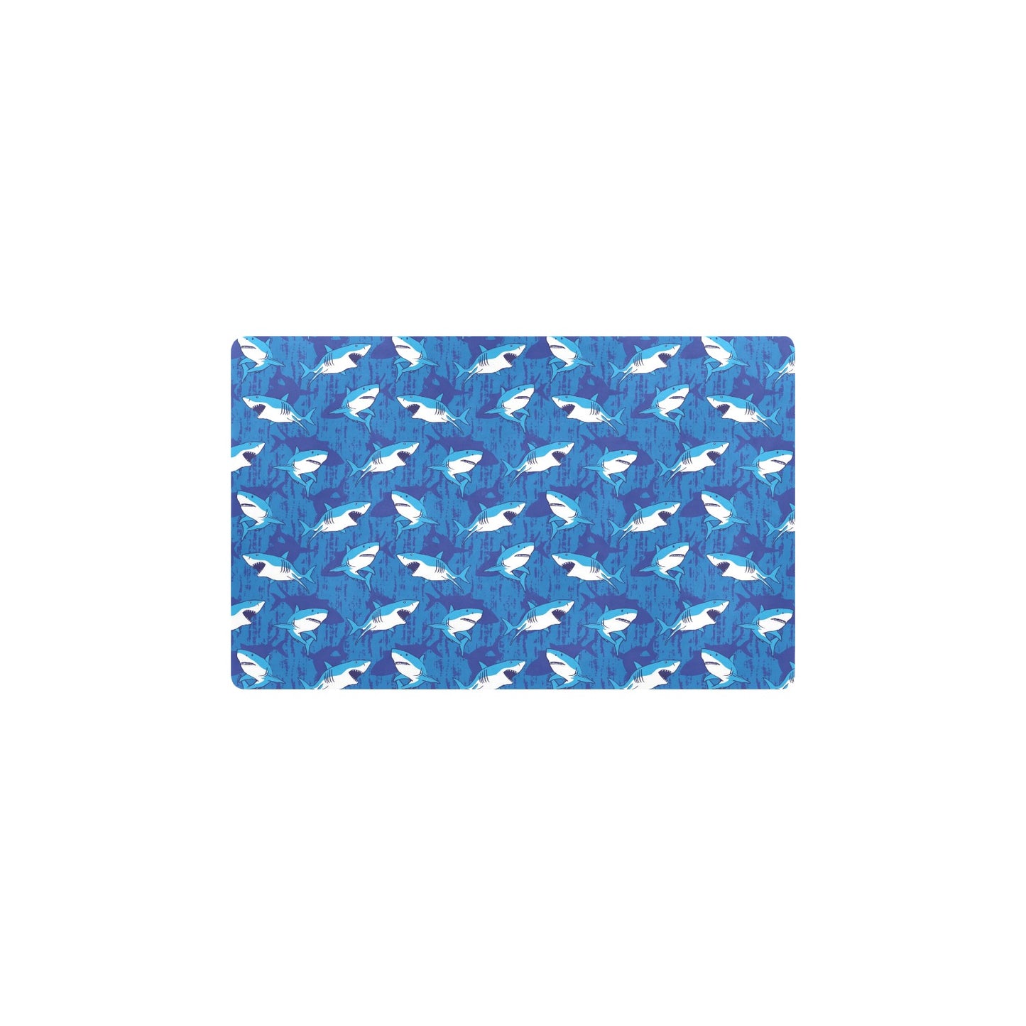 Shark Print Design LKS308 Kitchen Mat