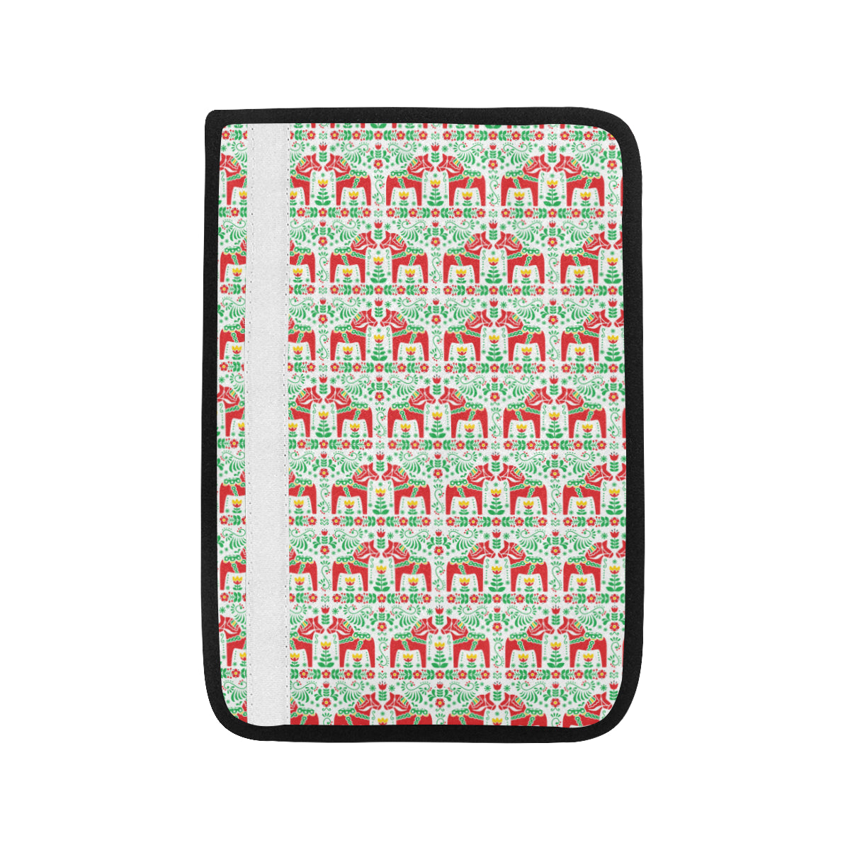 Swedish Dala Style Pattern Car Seat Belt Cover