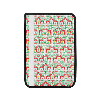 Swedish Dala Style Pattern Car Seat Belt Cover