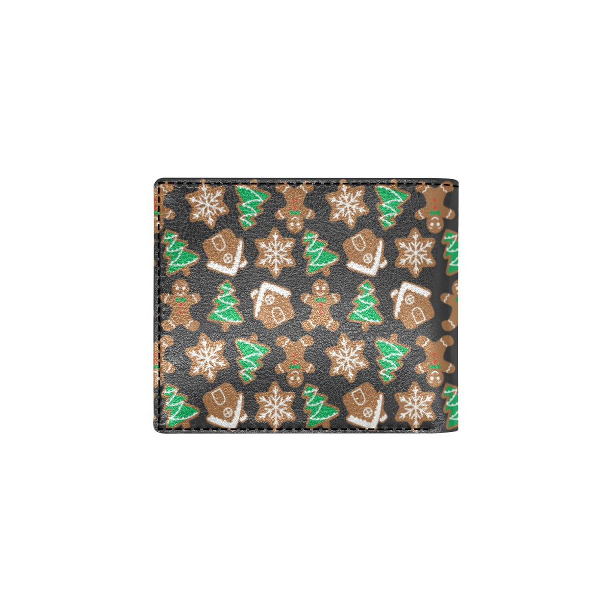 Gingerbread Pattern Print Design 02 Men's ID Card Wallet