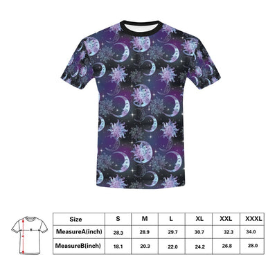 Sun Moon Print Design LKS303 Men's All Over Print T-shirt