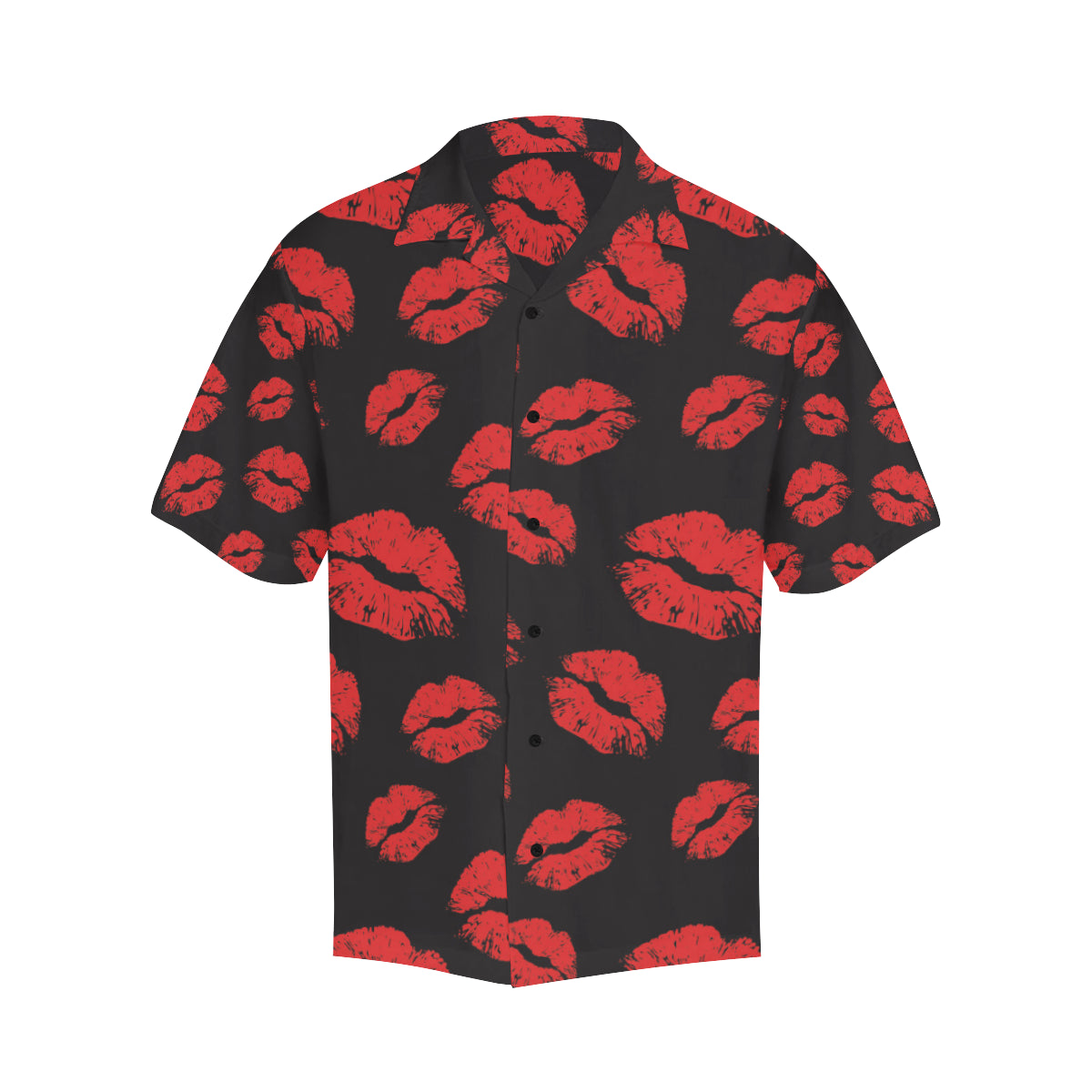 Lip Red Pattern Print Design 02 Men's Hawaiian Shirt