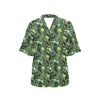 Dinosaur T Rex Print Pattern Women's Hawaiian Shirt