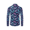 Feather Aztec Design Print Men's Long Sleeve Shirt