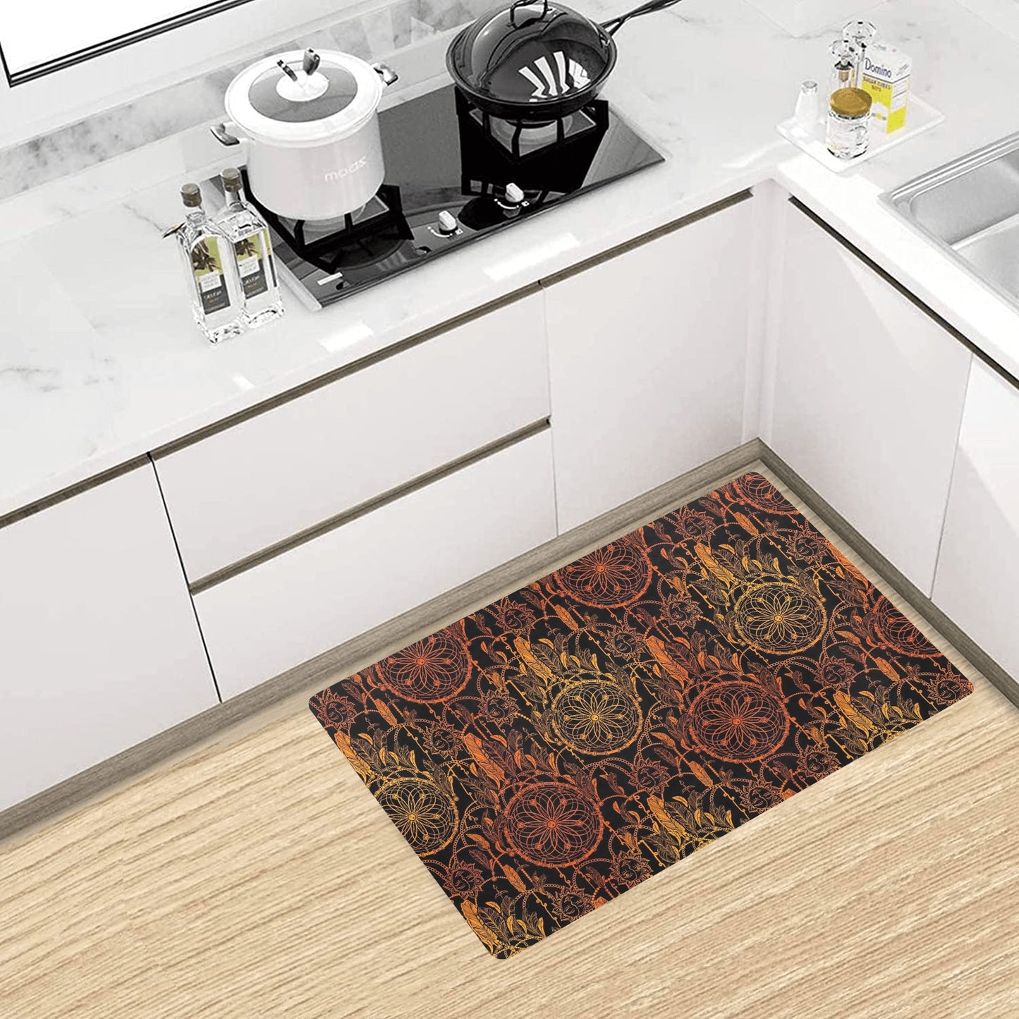 Dream catcher Sun and Moon Kitchen Mat