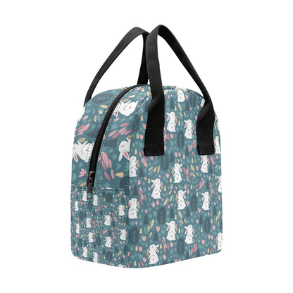 Rabbit Pattern Print Design RB013 Insulated Lunch Bag