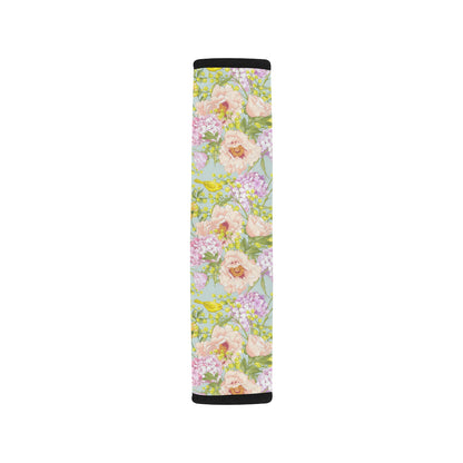 Hydrangea Pattern Print Design HD02 Car Seat Belt Cover
