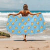 Taco Print Design LKS301 Beach Towel 32" x 71"