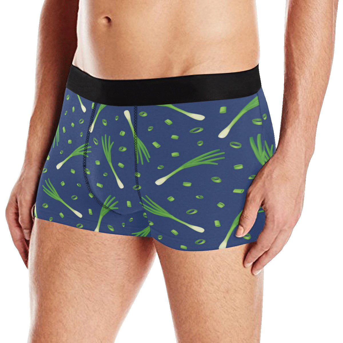 Leek Pattern Print Design 02 Men's Boxer Briefs
