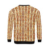 Tiki Orange Vertical Pattern Men Long Sleeve Sweatshirt