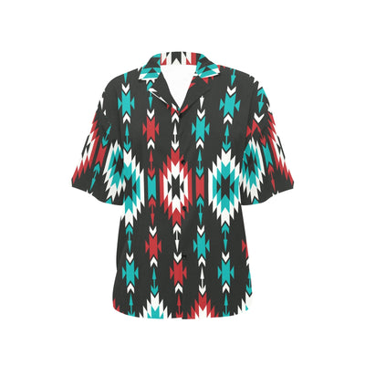 Native Pattern Print Design A08 Women's Hawaiian Shirt