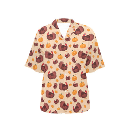 Thanksgiving Print Design LKS308 Women's Hawaiian Shirt