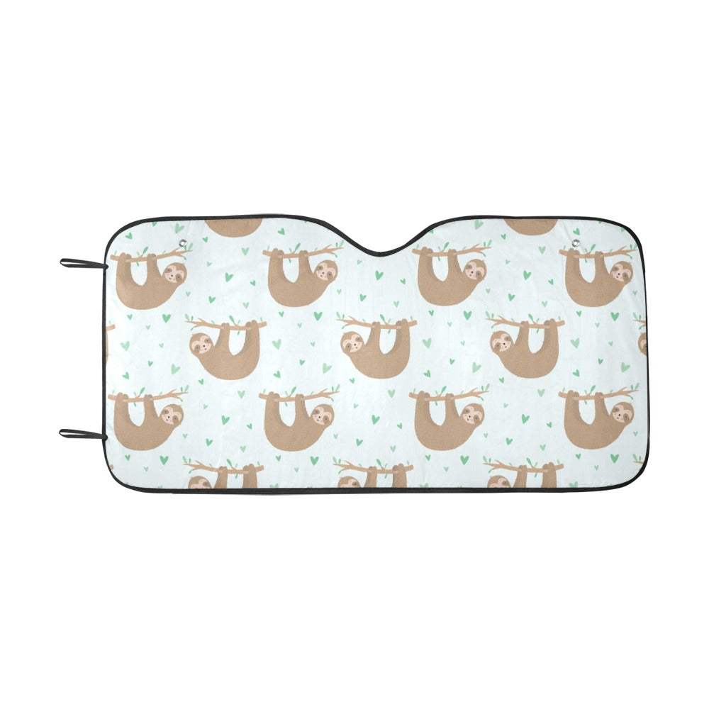 Sloth Print Design LKS308 Car front Windshield Sun Shade