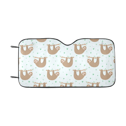 Sloth Print Design LKS308 Car front Windshield Sun Shade