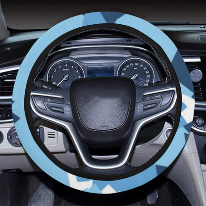 Mountain Pattern Print Design 04 Steering Wheel Cover with Elastic Edge