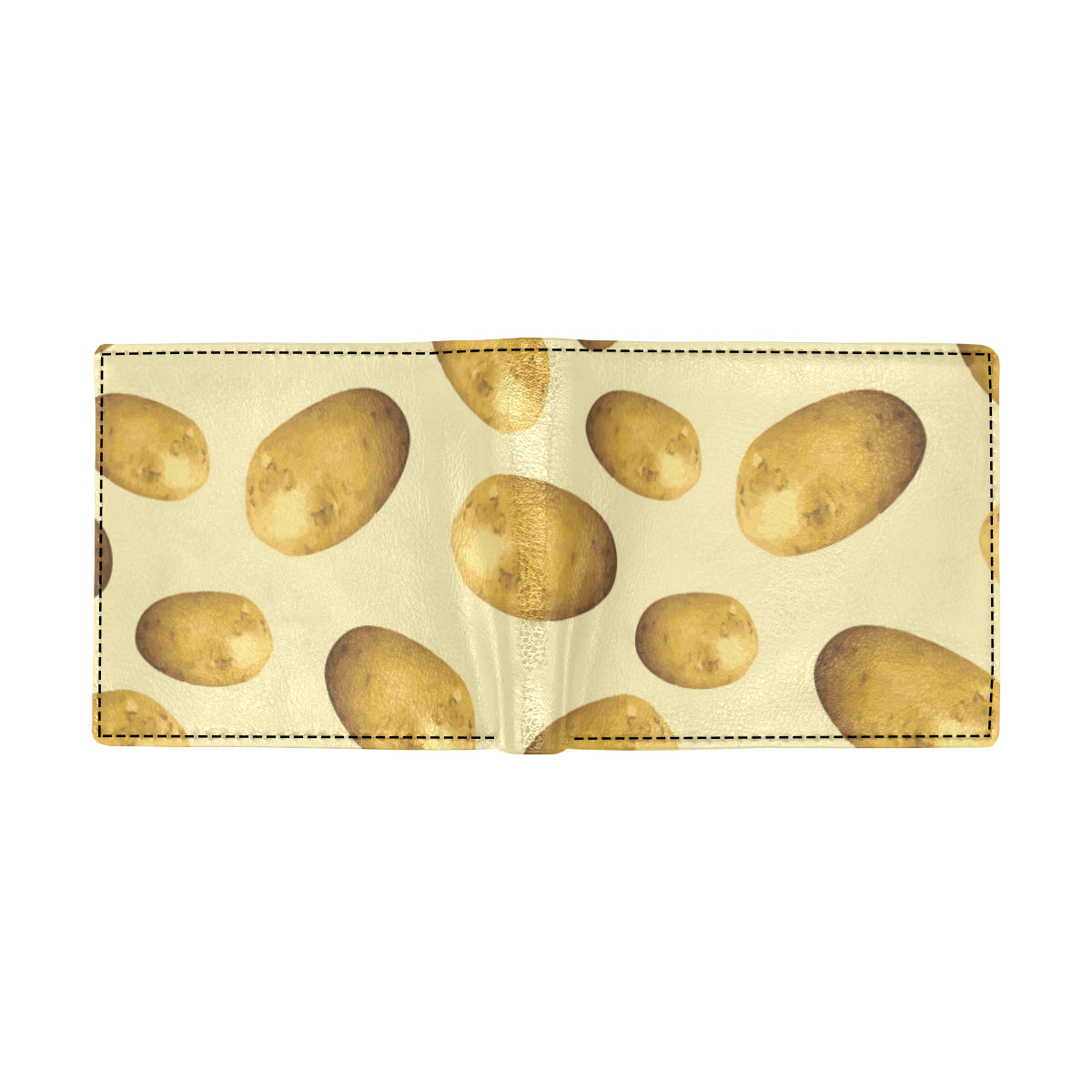 Potato Pattern Print Design A01 Men's ID Card Wallet