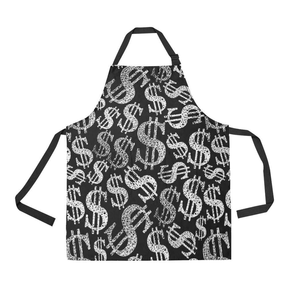 Money Pattern Print Design 02 Apron with Pocket