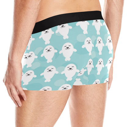 Sea Lion Baby Pattern Print Design 01 Men's Boxer Briefs
