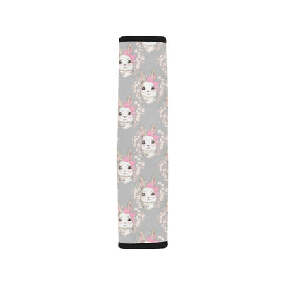 Rabbit Pattern Print Design RB07 Car Seat Belt Cover