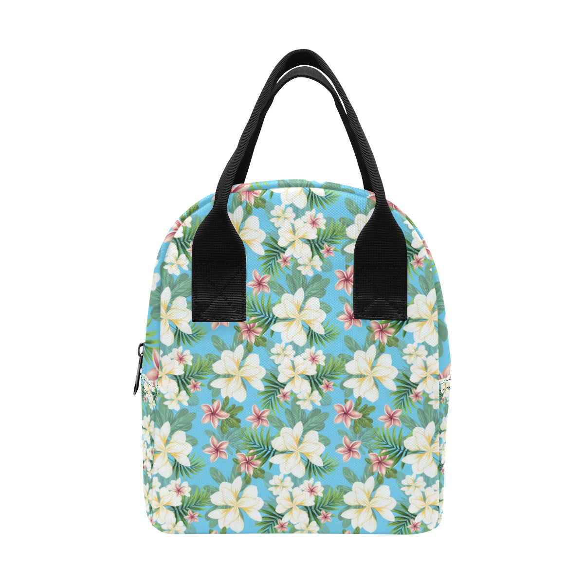 Plumeria Pattern Print Design PM028 Insulated Lunch Bag