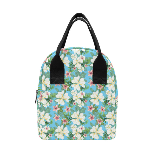 Plumeria Pattern Print Design PM028 Insulated Lunch Bag