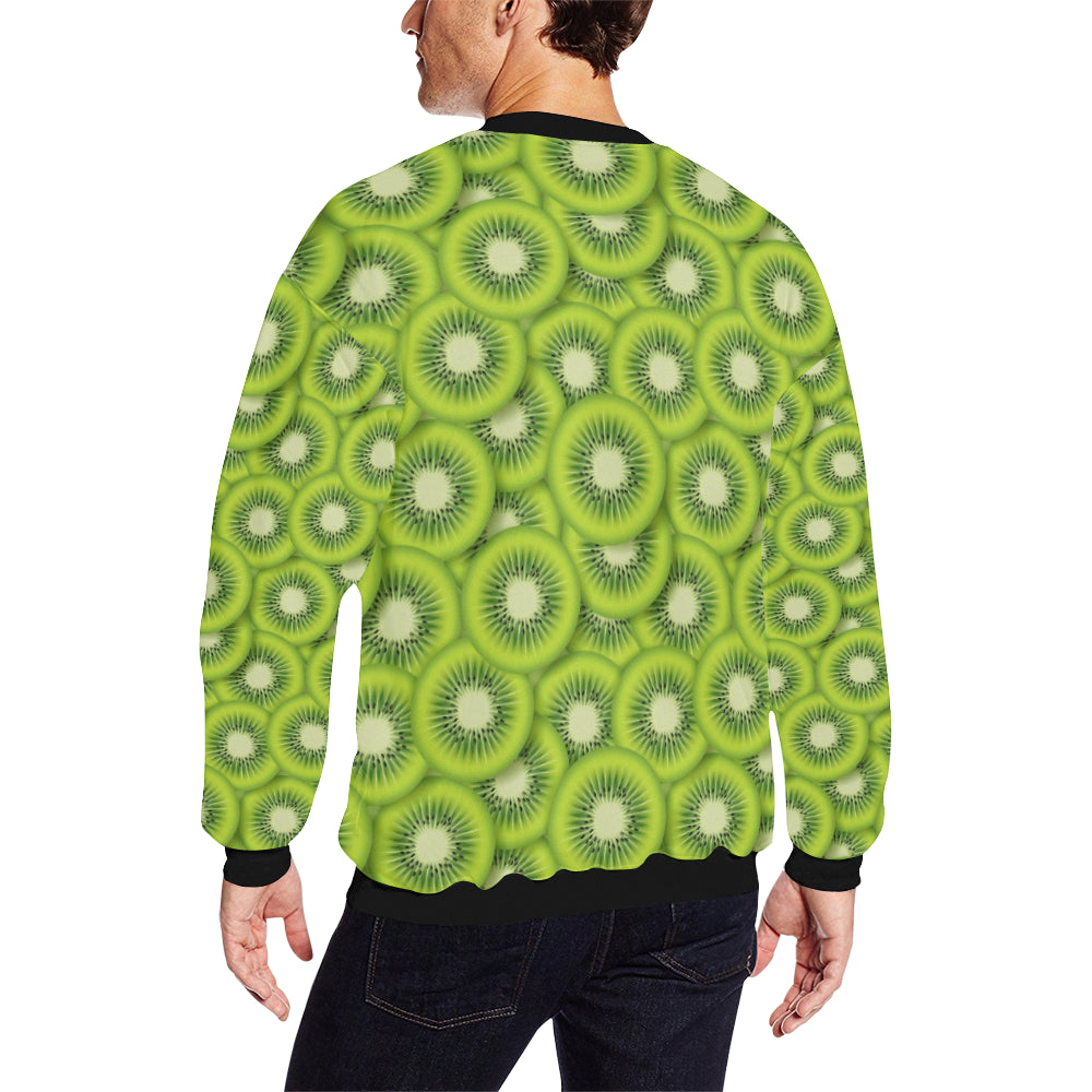 Kiwi Pattern Print Design KW01 Men Long Sleeve Sweatshirt